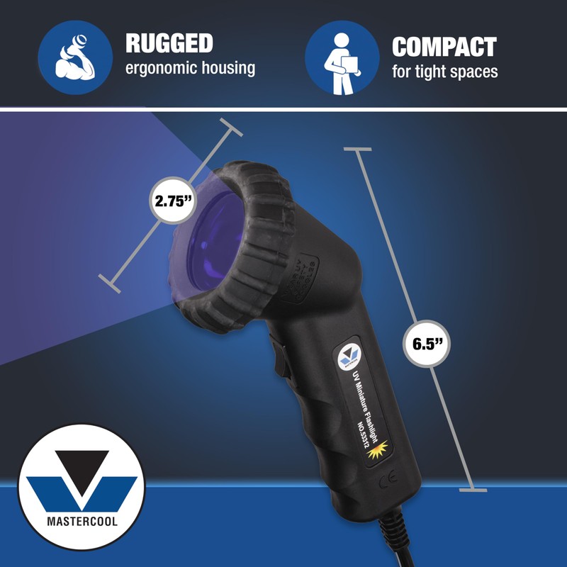 Mastercool 53312 UV Leak Detection Flashlight – 12V / 50W