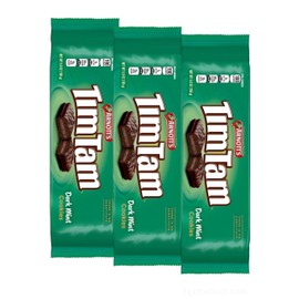 Tim Tam Dark Mint Choc Cookie Biscuits (3 Pack Deal x 165g Ea) Aussie Made & Loved