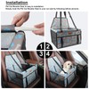BYGD Pet Dog Booster Seat with Support Rod, Breathable &