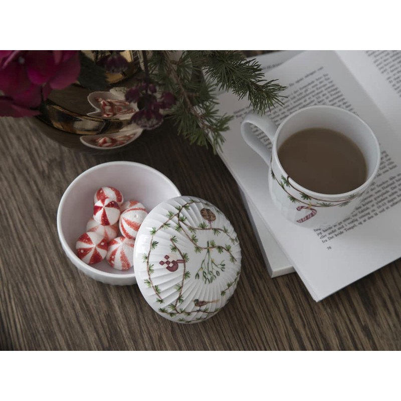Kähler Bowl Diameter 12 cm Serving Hammershøi Christmas Handmade White