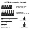 CASOMAN 1/4 Inch Drive Master Impact Socket Set with Adapters,