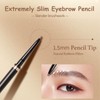 VEECCI Micro Brow Pencil - Ultra-Fine Precision Eyebrow Pen for