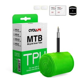 CYCLAMI MTB TPU Bike Inner Tube, 1/2 Pieces, Ultralight 65g MTB Tube 29 Inch, MTB29''/27.5''/26''×1.9-2.5 Bicycle Inner Tube with 45mm Presta Valve (1PC-MTB29'')