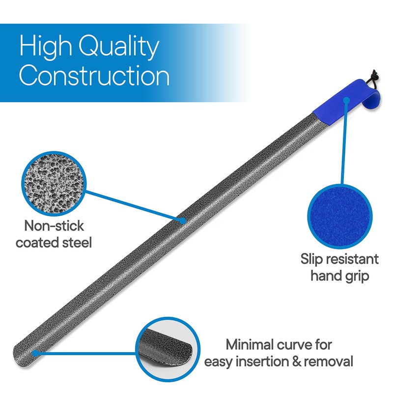 RMS 2 Pack 31 Inch Extra Long Handled Metal Shoe