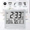 NITIUMI Alarm Clock, Large Screen, Slim Clock, Foldable, Thin, Small,