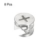 sourcing map Pack of 8 Cam Locking Nuts for Furniture