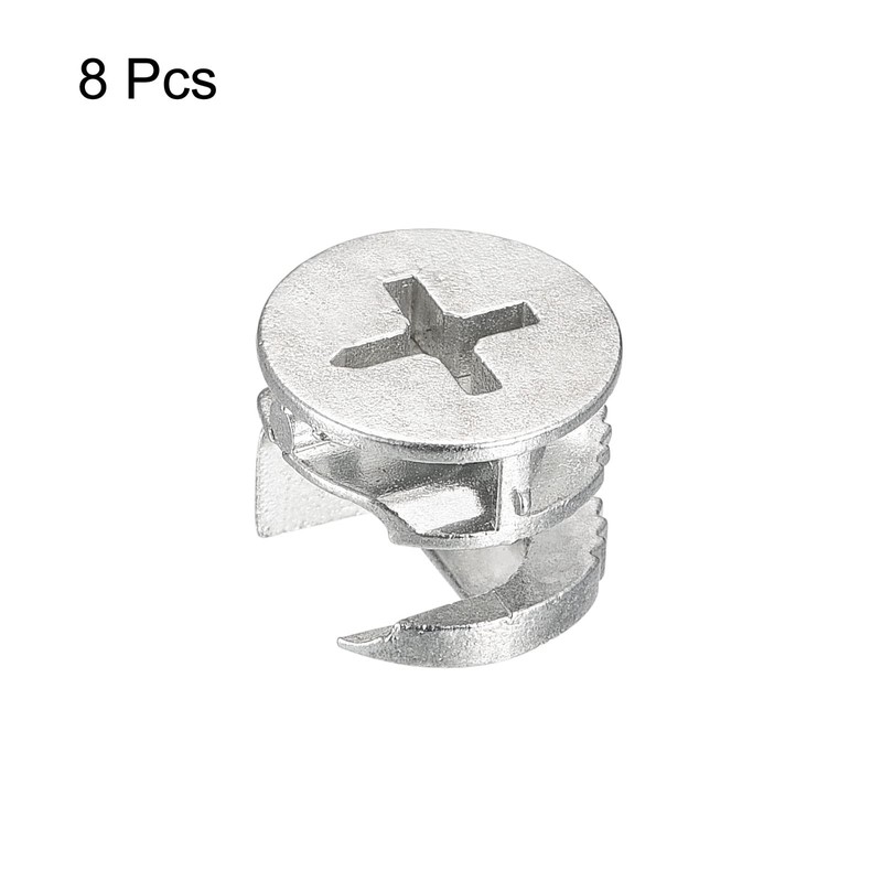 sourcing map Pack of 8 Cam Locking Nuts for Furniture
