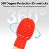 6 Pack Drumstick Dampeners for Silent Practice Drums Silicone Drumstick