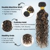 ALHER #F1B/27 Blonde Highlight Water Wave Human Hair Bundles with