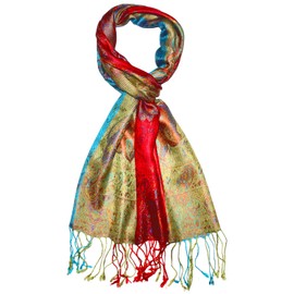 Lorenzo Cana Silk Scarf for Men Scarf 100% Silk Woven Men's Scarf Elegant Paisley Pattern 7864911, Multi-coloured brown tones