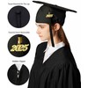 MyGradDay Graduation Master Cap and Gown Master Regalia with Black
