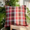 HOPLEE Farmhouse Pillow Covers Soft Summer Tartan Pillow Covers 18X18