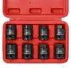 CASOMAN 8PCS 1/2-Inch Drive Pipe Plug Socket Set, Cr-Mo, SAE,