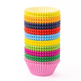 Cupcake-Förmchen, gemischte Farben, 400 Stück, Standardgröße, Großpackung