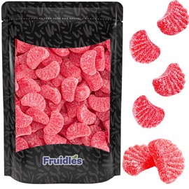 Fruidles Original Jelly Cherry Slices, Gummi Sweet Confection Candies, Traditional Old Fashioned, Vegan, Gluten-Free (1 Pound)
