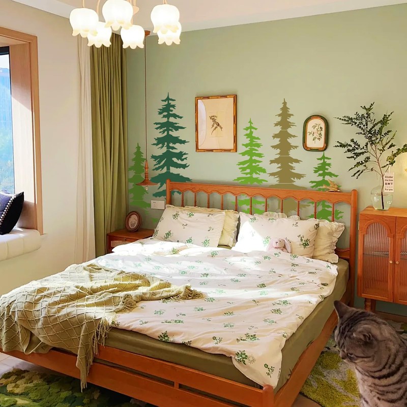 Forest Tree Stencil Set Large Pine Tree Stencils for Painting