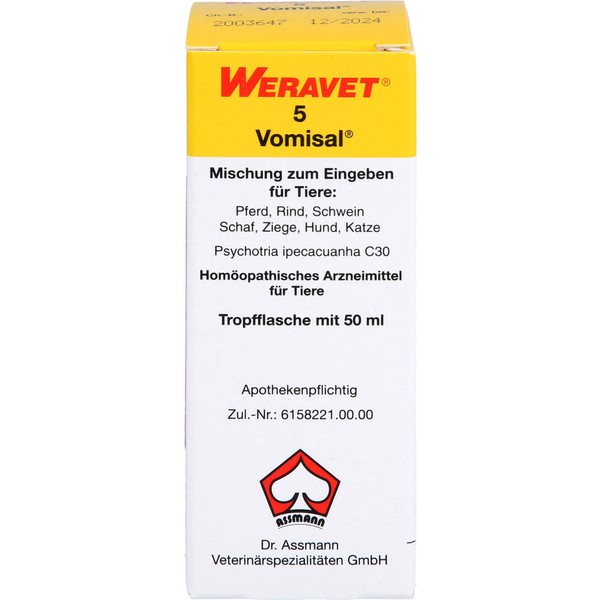Vomisal 5 drops Vet. 50 ml