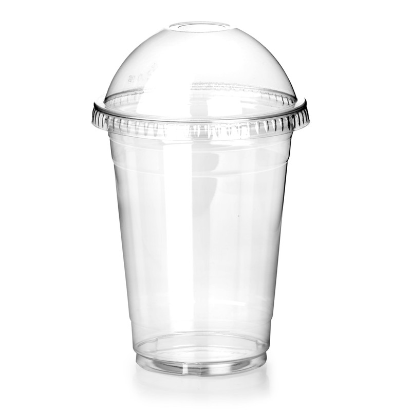 Signature Packaging - Plastic Smoothie Cups with Dome Lids -
