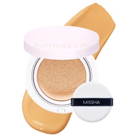 MISSHA Magic Cushion Foundation No.27 Honey beige for medium/tan skin - Flawless Coverage, Dewy Finish, Easy Application for All Skin Types