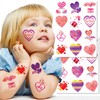 144Pcs Valentine’s Day Heart Tattoo Party Favors - Temporary TATTOOS/12