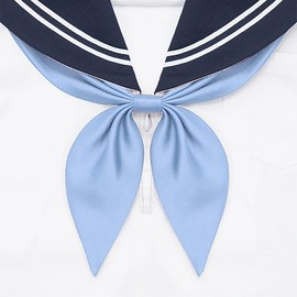 [Love Room] School Ribbon, Ribbon Tie, Uniform Ribbon, Girls, Bowtie, Sailor Uniform Decoration, Bowtie, Adjustable, Plain, Students, Uniform Accessories, Cosplay Props, blue