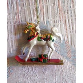 Trail Of The Painted Ponies Sleigh Ride Christmas Ornament