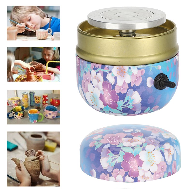 Mini Pottery Wheel Machine Children Small DIY HandMade Clay Craft
