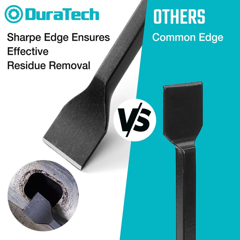 DURATECH Gasket Scraper Set, 3-Piece, 3/4",1",1-1/2", Sharp Edge, Drop Forged