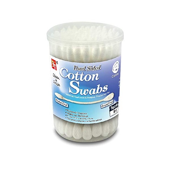 Nail/Make-up Cotton Swabs (80 ct) Pointed End/Round End