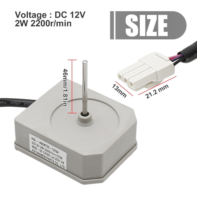 Vkinman Refrigerator Evaporator Fan Motor Assembly Replacement for Omar Refrigerator