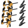 8-Piece Clamps for Woodworking - 4 Pcs 6 inch Bar