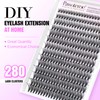 Pawotence Pawotence Lash Extension 280pcs Individual Lashes Cluster Natural DIY