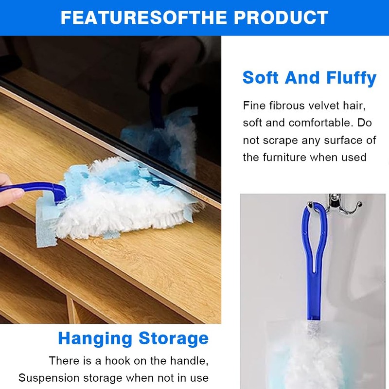 Dust Cloth Refill Duster, Pack of 25 Dust Magnet, Duster