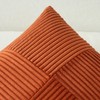 MIULEE Set of 2 Cushion Cover 40x40cm Rust Red Pillow