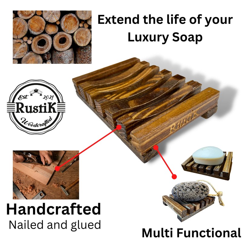 Wooden Soap Tray By RustiK, Handmade, Eco Friendly, Natural, Woodcrafted