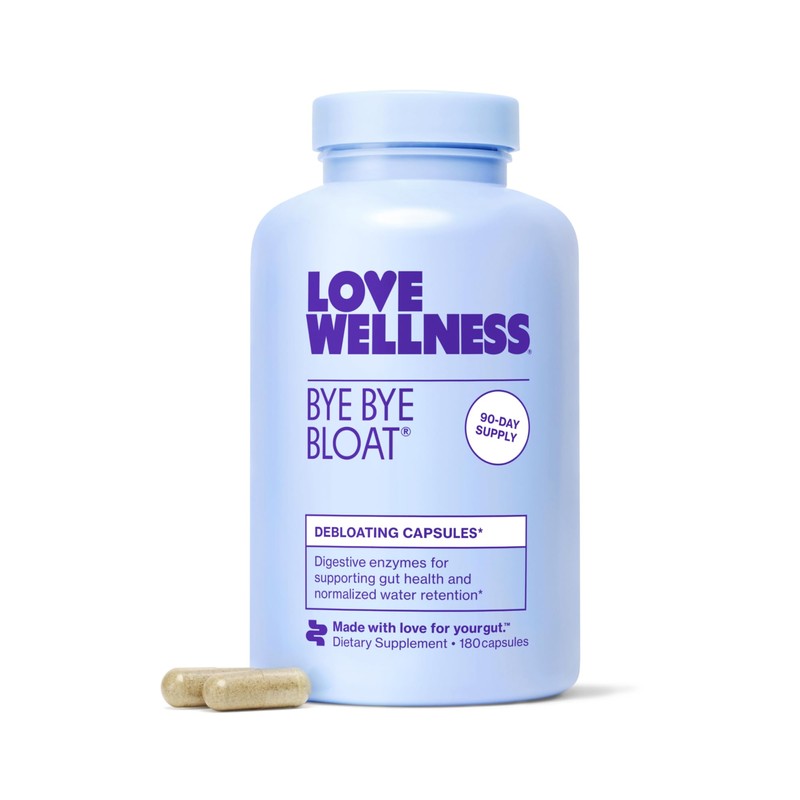 Love Wellness Bye Bye Bloat, Digestive Enzymes | Bloating Relief