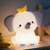 Attivolife Elephant Night Light, Cute Elephant Squishy Silicone Touch Lamp,