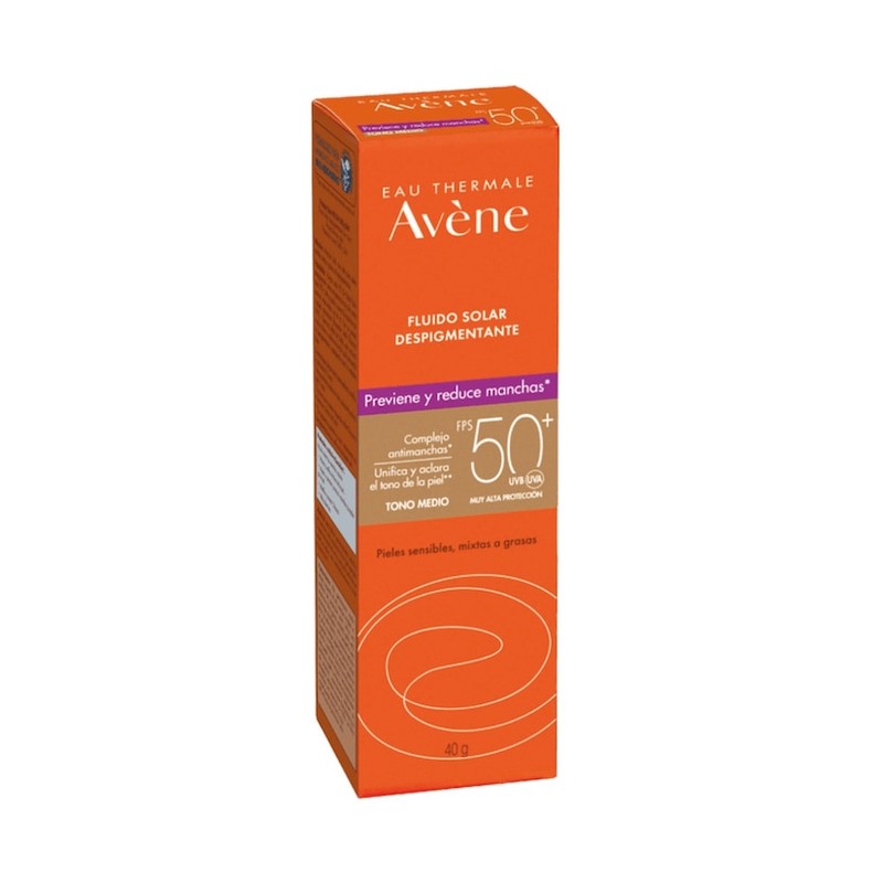 Avène Fluido Solar Despigmentante FPS 50 – Protección Antimanchas para