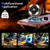 Portable fan rechargeable with 5.3 Bluetooth Speaker, 25000mAh Camping Fan