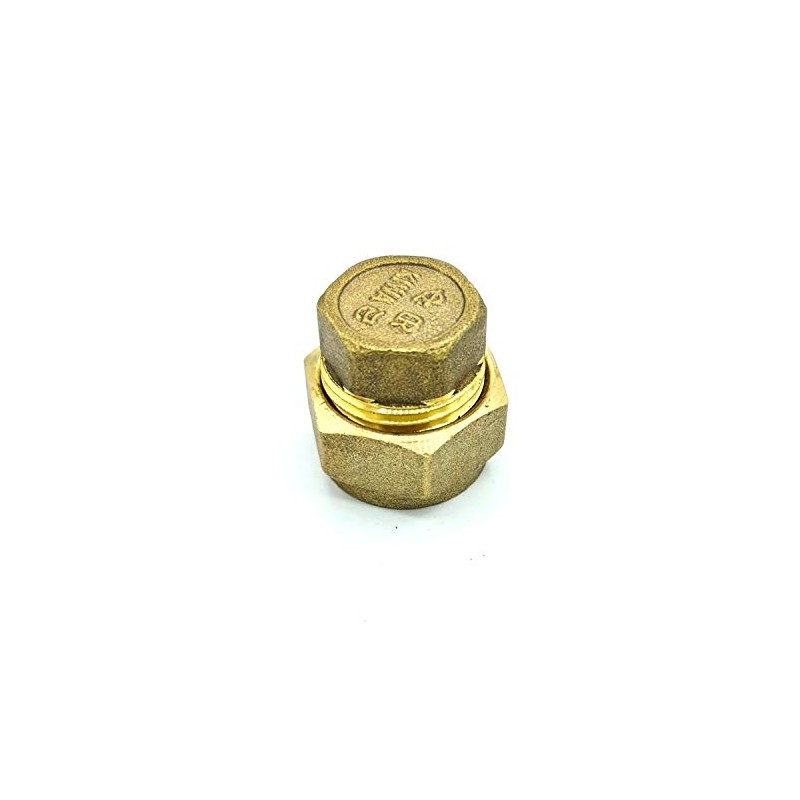 15mm Ending Cap Adaptor Brass Compression Fittings Connector Pipe Finishing