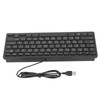 78 Key Ultra Slim Wired Keyboard Ergonomic QWERTY Layout Dual