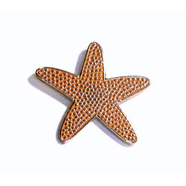 Metal Enamel Pin Badge Brooch - Starfish Star Fish