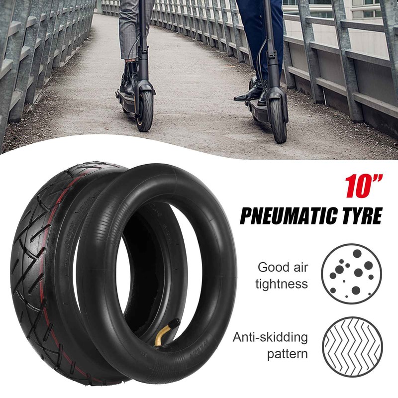 10 X2.5 Inch Inflatable Inner Tubes Outer Tires Set Replacement