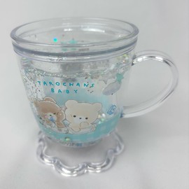 Klux 129628 Cafe Shaped Glitter Cup Taro Chanzu