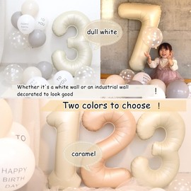 Number 5 Balloons 40 inch Caramel Large number balloons for Birthday Party Decorations