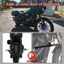 WOWTK Highway Peg Crash Bar Engine Guard for Harley Softail Low Rider S FXLRS, Low Rider ST FXLRST 2022-2023, Black