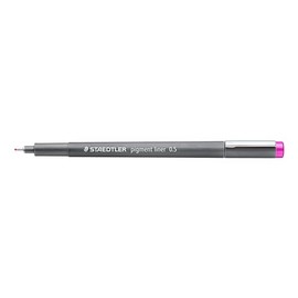 Staedtler Fineliner Pigmento Liner, Color: Fucsia, 0,5 mm de ancho de línea, tinta pigmentada, indeleble, resistente a la decoloración, 308 05-61