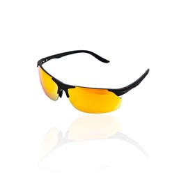valeria Polarized Sunglasses [High-End Spring Hinge] TAC Lenses TR90 Frame Hard Case Included Anti-Glare & UV Protection (Orange)