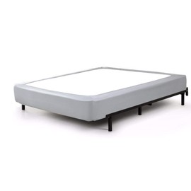 Twin Six Premium Bed Box Spring Cover, Update Bed Skirt, Mattress Protector Encasement,Queen/Split Queen, Light Grey