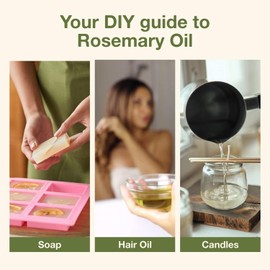 Nualoha Organic Rosemary Essential Oil, USDA 100% Pure and Natural Therapeutic Grade For Hair Growth, Skin, Body, Aromatherapy and Massage (10 ml)